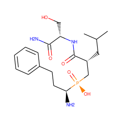 CC(C)C[C@H](C[P@](=O)(O)[C@@H](N)CCc1ccccc1)C(=O)N[C@@H](CO)C(N)=O ZINC001772611649