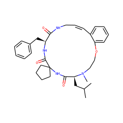 CC(C)C[C@H]1C(=O)NC2(CCCC2)C(=O)N[C@@H](Cc2ccccc2)C(=O)NC/C=C\c2ccccc2OCCN1C ZINC001772613807