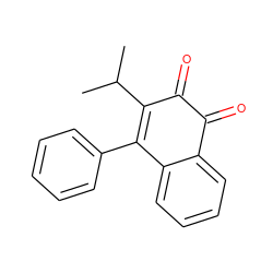 CC(C)C1=C(c2ccccc2)c2ccccc2C(=O)C1=O ZINC000036160203