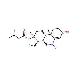 CC(C)CC(=O)[C@H]1CC[C@@H]2[C@@H]3CN(C)C4=CC(=O)CC[C@]4(C)[C@@H]3CC[C@]12C ZINC000026470608