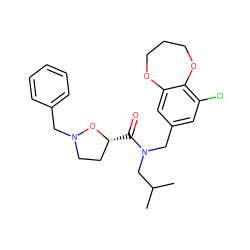 CC(C)CN(Cc1cc(Cl)c2c(c1)OCCCO2)C(=O)[C@@H]1CCN(Cc2ccccc2)O1 ZINC000114100329