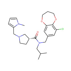 CC(C)CN(Cc1cc(Cl)c2c(c1)OCCCO2)C(=O)[C@@H]1CCN(Cc2cccn2C)C1 ZINC000114100839