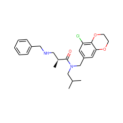 CC(C)CN(Cc1cc(Cl)c2c(c1)OCCO2)C(=O)[C@@H](C)CNCc1ccccc1 ZINC000114099453