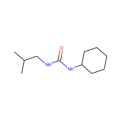 CC(C)CNC(=O)NC1CCCCC1 ZINC000000397060