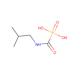 CC(C)CNC(=O)P(=O)(O)O ZINC000013561080