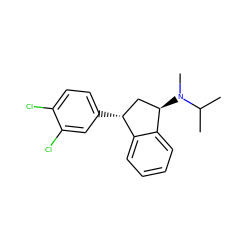 CC(C)N(C)[C@@H]1C[C@@H](c2ccc(Cl)c(Cl)c2)c2ccccc21 ZINC000013835788