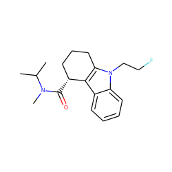 CC(C)N(C)C(=O)[C@@H]1CCCc2c1c1ccccc1n2CCF ZINC000073197501