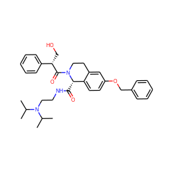 CC(C)N(CCNC(=O)[C@H]1c2ccc(OCc3ccccc3)cc2CCN1C(=O)[C@@H](CO)c1ccccc1)C(C)C ZINC000028131695