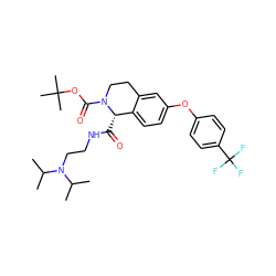 CC(C)N(CCNC(=O)[C@H]1c2ccc(Oc3ccc(C(F)(F)F)cc3)cc2CCN1C(=O)OC(C)(C)C)C(C)C ZINC000028135534