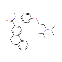 CC(C)N(CCOc1ccc(N(C)C(=O)c2ccc3c(c2)CCc2ccccc2-3)cc1)C(C)C ZINC000040568066