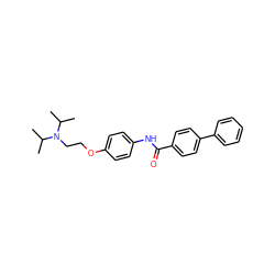 CC(C)N(CCOc1ccc(NC(=O)c2ccc(-c3ccccc3)cc2)cc1)C(C)C ZINC000038467949