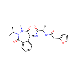 CC(C)N1C(=O)c2ccccc2[C@H](NC(=O)[C@H](C)NC(=O)Cc2ccco2)C(=O)N1C ZINC000027102463