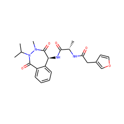 CC(C)N1C(=O)c2ccccc2[C@H](NC(=O)[C@H](C)NC(=O)Cc2ccoc2)C(=O)N1C ZINC000027105027