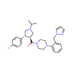 CC(C)N1C[C@@H](C(=O)N2CCN(c3ccccc3Cn3cccn3)CC2)[C@H](c2ccc(Cl)cc2)C1 ZINC000028959690