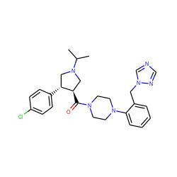 CC(C)N1C[C@@H](C(=O)N2CCN(c3ccccc3Cn3cncn3)CC2)[C@H](c2ccc(Cl)cc2)C1 ZINC000028959662