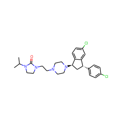 CC(C)N1CCN(CCN2CCN([C@@H]3C[C@@H](c4ccc(Cl)cc4)c4cc(Cl)ccc43)CC2)C1=O ZINC000022940815