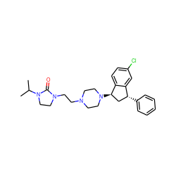 CC(C)N1CCN(CCN2CCN([C@@H]3C[C@@H](c4ccccc4)c4cc(Cl)ccc43)CC2)C1=O ZINC000022940807