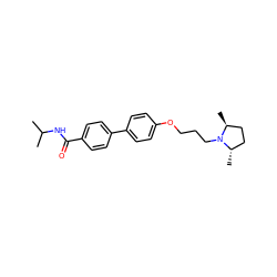 CC(C)NC(=O)c1ccc(-c2ccc(OCCCN3[C@@H](C)CC[C@@H]3C)cc2)cc1 ZINC000001552809