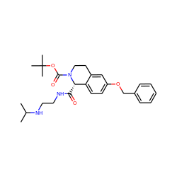 CC(C)NCCNC(=O)[C@H]1c2ccc(OCc3ccccc3)cc2CCN1C(=O)OC(C)(C)C ZINC000028132421