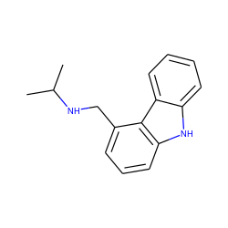 CC(C)NCc1cccc2[nH]c3ccccc3c12 ZINC000653773234