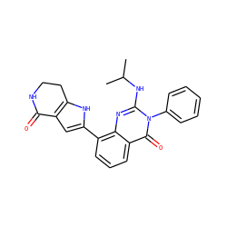 CC(C)Nc1nc2c(-c3cc4c([nH]3)CCNC4=O)cccc2c(=O)n1-c1ccccc1 ZINC000222385602