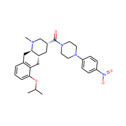 CC(C)Oc1cccc2c1C[C@H]1C[C@@H](C(=O)N3CCN(c4ccc([N+](=O)[O-])cc4)CC3)CN(C)[C@@H]1C2 ZINC000028949860