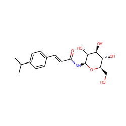 CC(C)c1ccc(/C=C/C(=O)N[C@@H]2O[C@H](CO)[C@@H](O)[C@H](O)[C@H]2O)cc1 ZINC000098208102