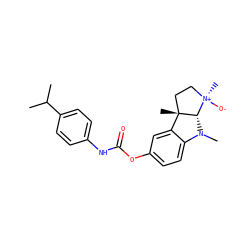 CC(C)c1ccc(NC(=O)Oc2ccc3c(c2)[C@]2(C)CC[N@@+](C)([O-])[C@@H]2N3C)cc1 ZINC000253650485