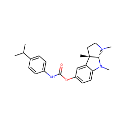 CC(C)c1ccc(NC(=O)Oc2ccc3c(c2)[C@]2(C)CCN(C)[C@@H]2N3C)cc1 ZINC000053022004