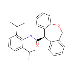 CC(C)c1cccc(C(C)C)c1NC(=O)[C@@H]1c2ccccc2COc2ccccc21 ZINC000013735182