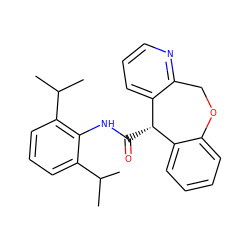 CC(C)c1cccc(C(C)C)c1NC(=O)[C@H]1c2ccccc2OCc2ncccc21 ZINC000013735308