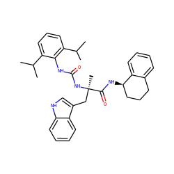 CC(C)c1cccc(C(C)C)c1NC(=O)N[C@](C)(Cc1c[nH]c2ccccc12)C(=O)N[C@@H]1CCCc2ccccc21 ZINC000026578414