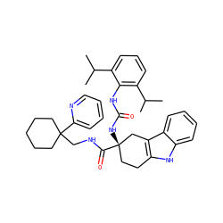 CC(C)c1cccc(C(C)C)c1NC(=O)N[C@]1(C(=O)NCC2(c3ccccn3)CCCCC2)CCc2[nH]c3ccccc3c2C1 ZINC000101005705