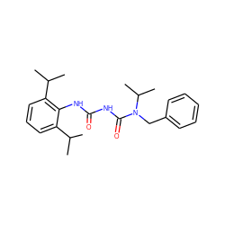 CC(C)c1cccc(C(C)C)c1NC(=O)NC(=O)N(Cc1ccccc1)C(C)C ZINC000013738007