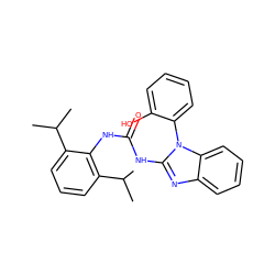 CC(C)c1cccc(C(C)C)c1NC(=O)Nc1nc2ccccc2n1-c1ccccc1O ZINC000029487667