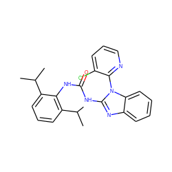 CC(C)c1cccc(C(C)C)c1NC(=O)Nc1nc2ccccc2n1-c1ncccc1Cl ZINC000029544945