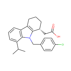 CC(C)c1cccc2c3c(n(Cc4ccc(Cl)cc4)c12)[C@@H](CC(=O)O)CCC3 ZINC000034489834