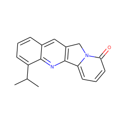 CC(C)c1cccc2cc3c(nc12)-c1cccc(=O)n1C3 ZINC000007991684