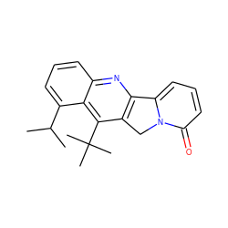 CC(C)c1cccc2nc3c(c(C(C)(C)C)c12)Cn1c-3cccc1=O ZINC000007991693