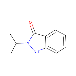 CC(C)n1[nH]c2ccccc2c1=O ZINC000107084586