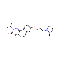 CC(C)n1nc2c(cc1=O)CCc1cc(OCCCN3CCC[C@H]3C)ccc1-2 ZINC000084670939