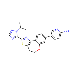 CC(C)n1ncnc1-c1nc2c(s1)CCOc1cc(-c3ccc(N)nc3)ccc1-2 ZINC000096269658