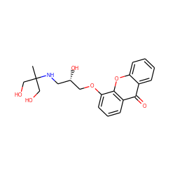 CC(CO)(CO)NC[C@H](O)COc1cccc2c(=O)c3ccccc3oc12 ZINC000040411789