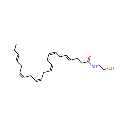 CC/C=C/C/C=C\C/C=C\C/C=C\C/C=C\C/C=C/CCC(=O)NCCO ZINC000027738200