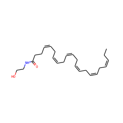 CC/C=C\C/C=C\C/C=C\C/C=C\C/C=C\C/C=C\CCC(=O)NCCO ZINC000008689961