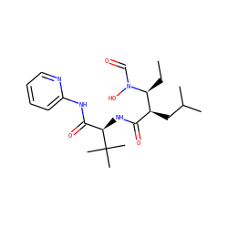 CC[C@@H]([C@@H](CC(C)C)C(=O)N[C@H](C(=O)Nc1ccccn1)C(C)(C)C)N(O)C=O ZINC000026252502