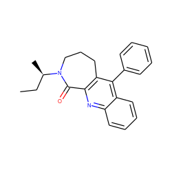 CC[C@@H](C)N1CCCc2c(nc3ccccc3c2-c2ccccc2)C1=O ZINC000013765029