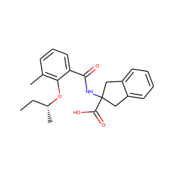 CC[C@@H](C)Oc1c(C)cccc1C(=O)NC1(C(=O)O)Cc2ccccc2C1 ZINC000146658739