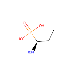 CC[C@@H](N)P(=O)(O)O ZINC000001720912