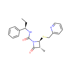 CC[C@@H](NC(=O)N1C(=O)[C@@H](C)[C@@H]1SCc1ccccn1)c1ccccc1 ZINC000029232962